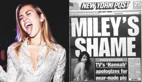 Miley Cyrus Nude Captions